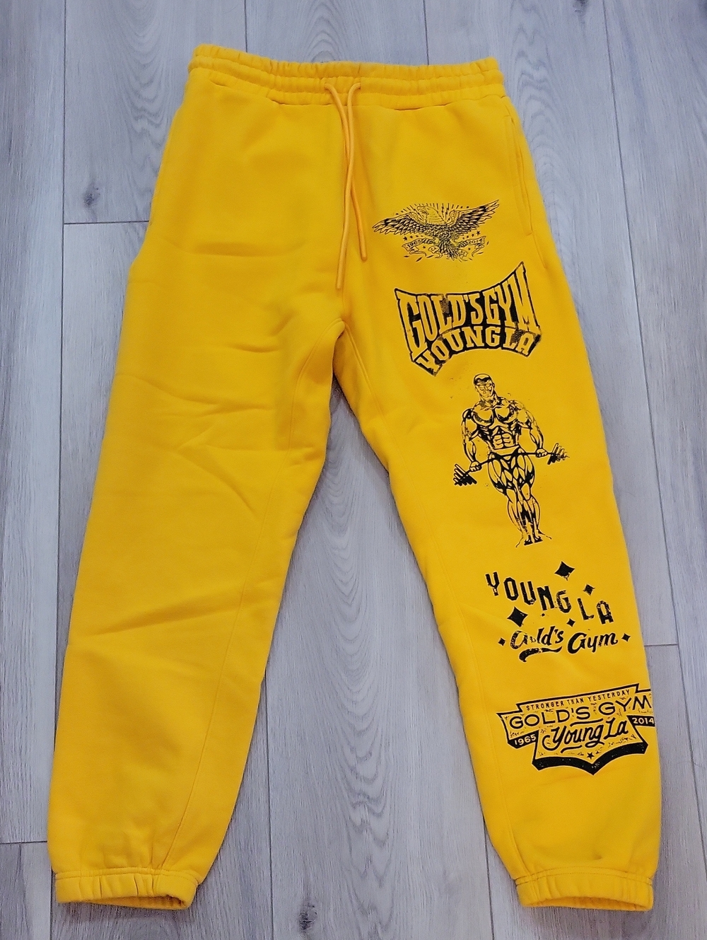 YoungLA Yellow Graphic Jogger Sweatpants